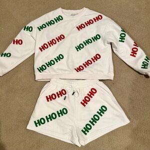 QUEEN OF SPARKLES White, Red, and Green Kids Matching Set